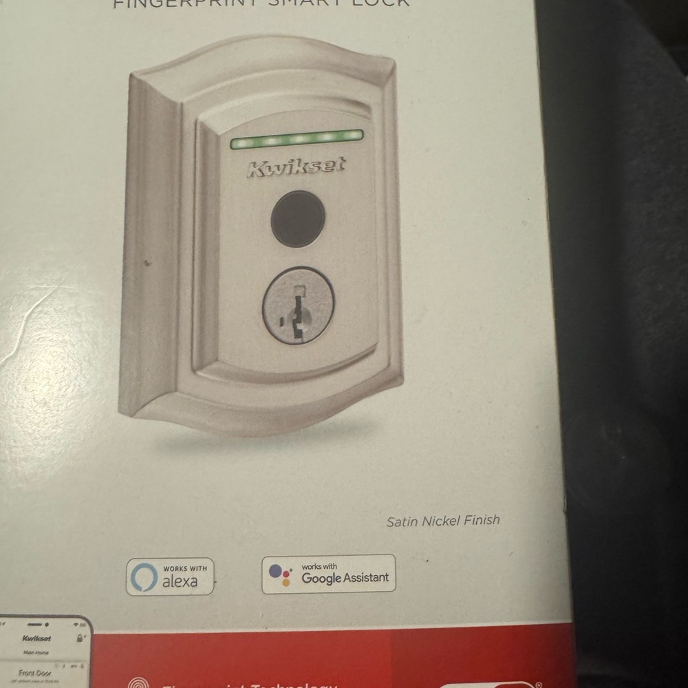 Kwikset Fingerprint Smart Lock in Satin Nickel